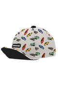 Cap with car pattern on a white background