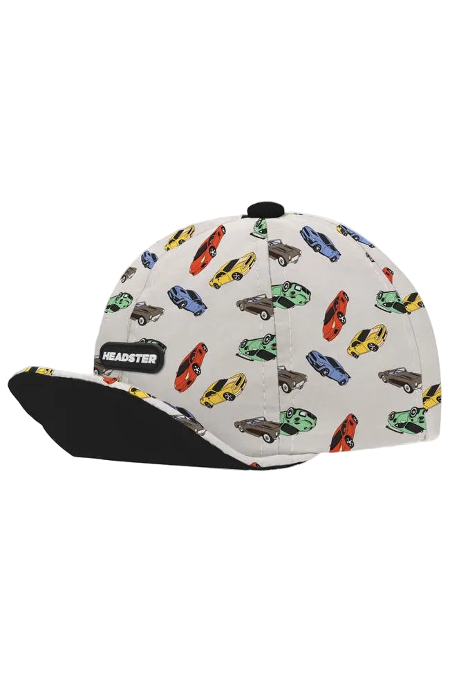 Cap with car pattern on a white background