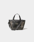 plaid vinyl logo tape bag M