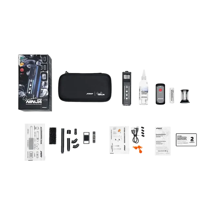 PMI Smoke Ninja Pro Basic Kit (Handheld Battery-Powered Wireless Mini Smoke Machine)