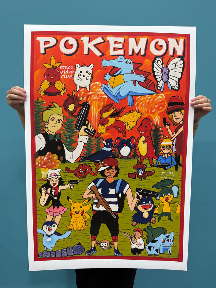 Pokemon - Limited Edition Archival Giclée Print from Static Medium by Magasco