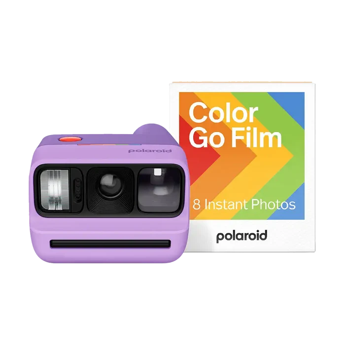 Polaroid Go Generation 3 Instant Film Camera Colour Film Bundle (Purple)