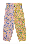 Floral-patterned pants on a white background