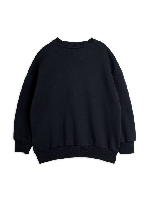 back of child's sweatshirt in black