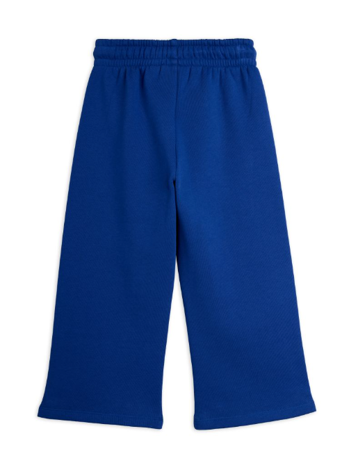 A pair of royal blue sweatpants with an elastic waistband, shown flat against a plain white background.