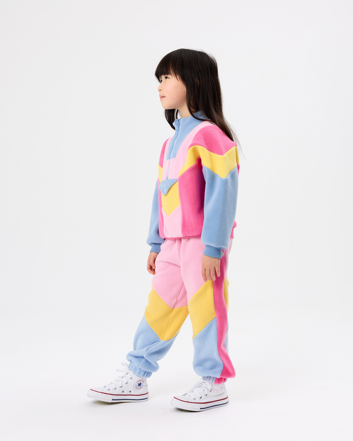 Retro Polar Fleece Set - Pink