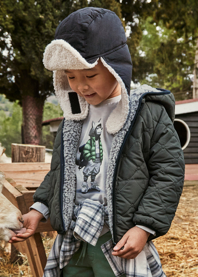 Reversible Sherpa Puffer Jacket