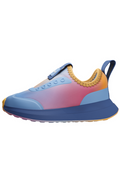 Multicolored children's shoe on a white background