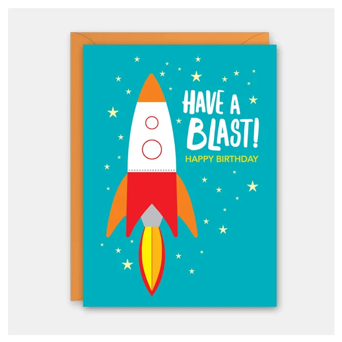 Rocket Birthday Card