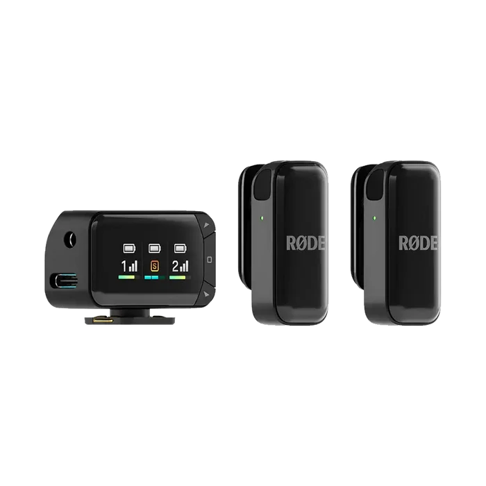 Rode Wireless Micro 2-Person Ultracompact Wireless Microphone Pro System for Cameras and Mobile Devices (2.4 GHz)