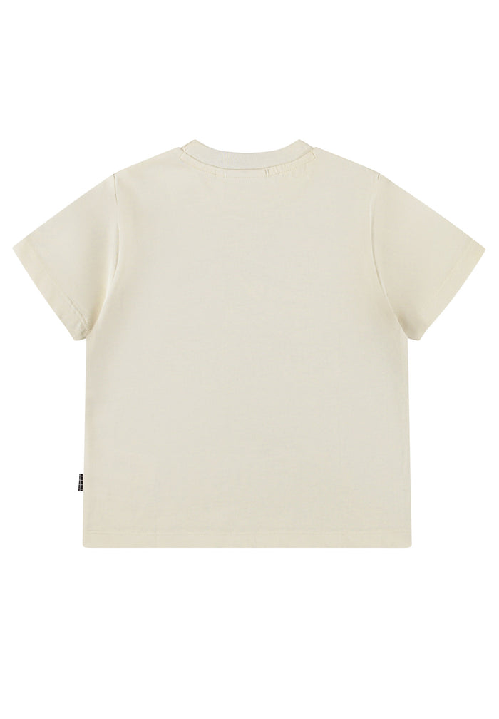 Beige t-shirt on a white background