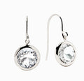 Round White Topaz Earrings- Final Sale