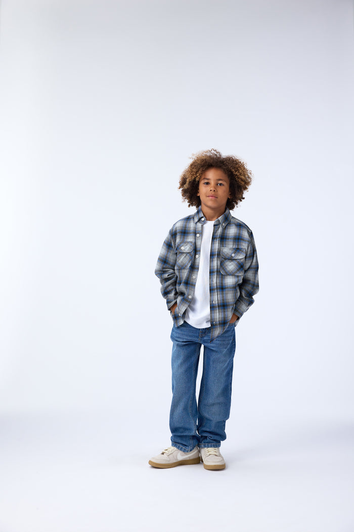 Rozzy Moon Blue Check Shirt