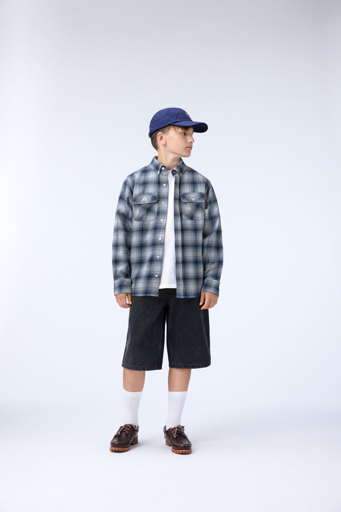 Rozzy Moon Blue Check Shirt