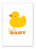 Rubber Duckie Baby Card