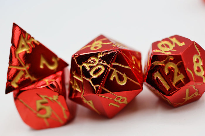 Ruby Quarry  RPG Metal Dice Set