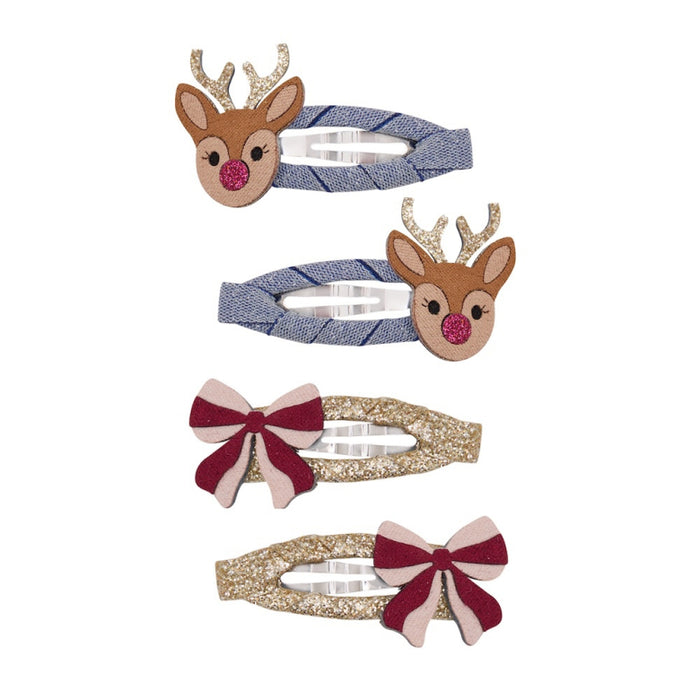 Rudolph and Bows Clips