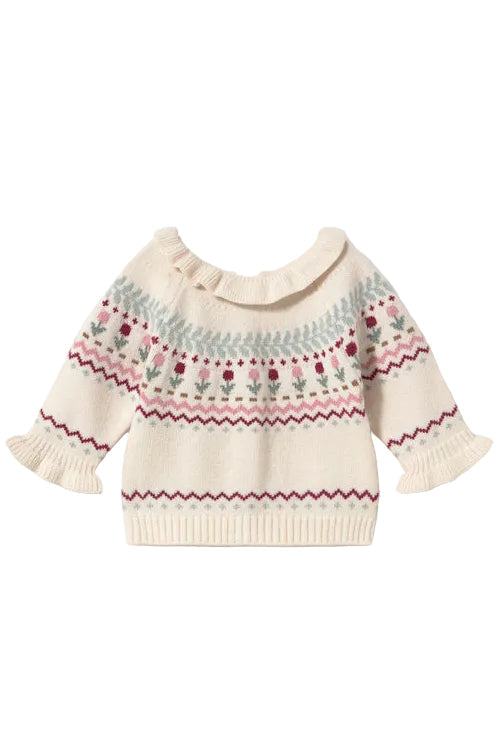 Ruffle Baby Sweater