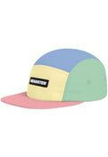 Pastel color-blocked cap with 'Headster' logo