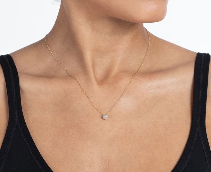 Scalloped Diamond Necklace