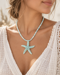 Seafoam Starfish Necklace