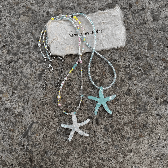 Seafoam Starfish Necklace