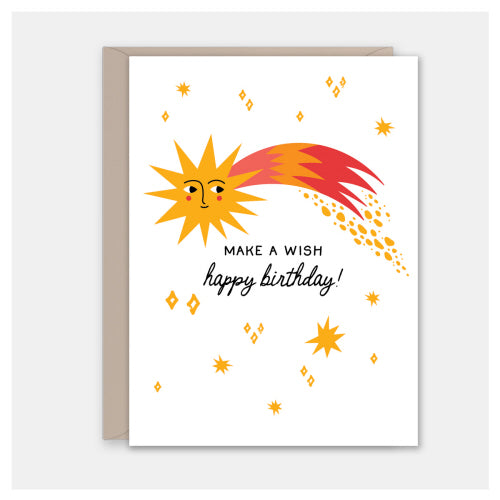 Shooting Star Birthday Card