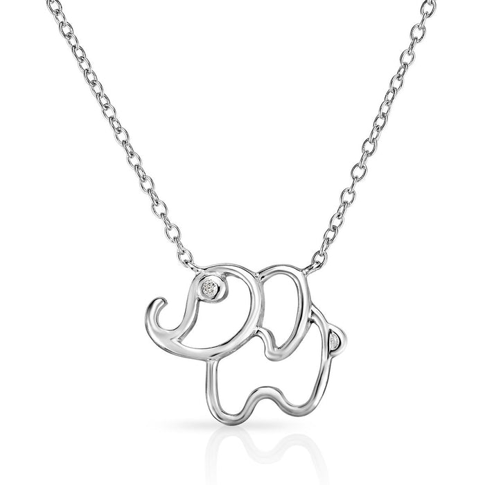 Silver Elephant Necklace - Final Sale