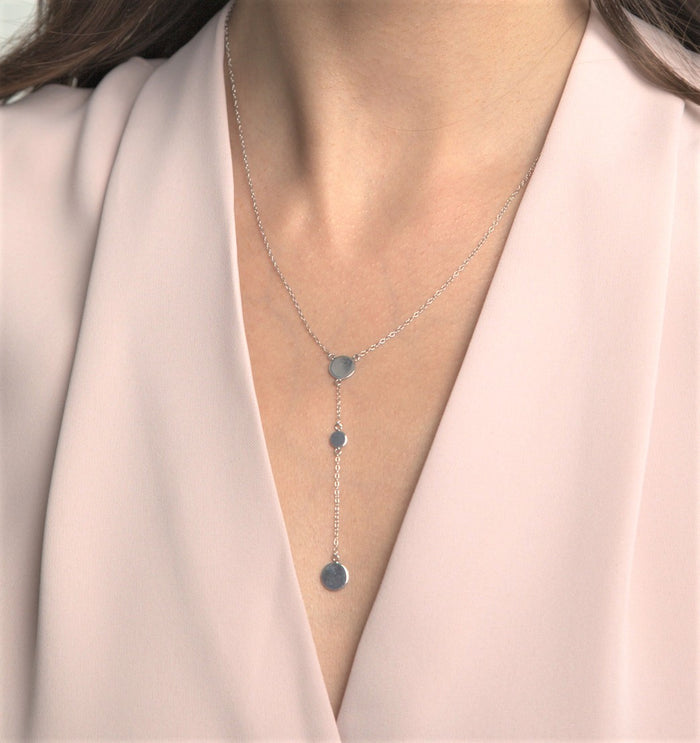 Silver "Y" Necklace