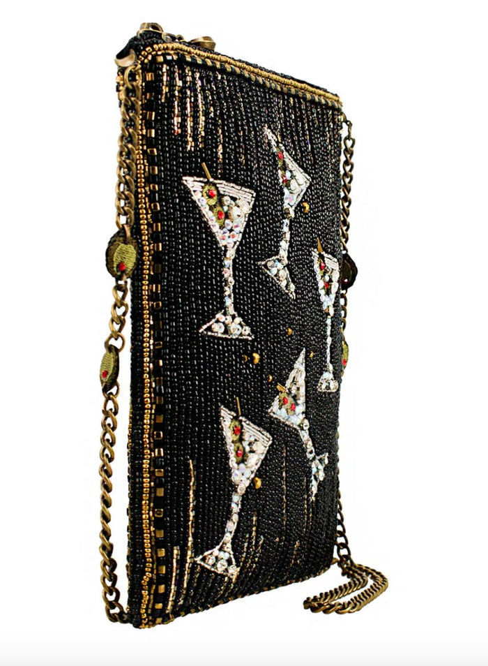 Sip Happens Beaded Crossbody Phone Bag - MFS002562