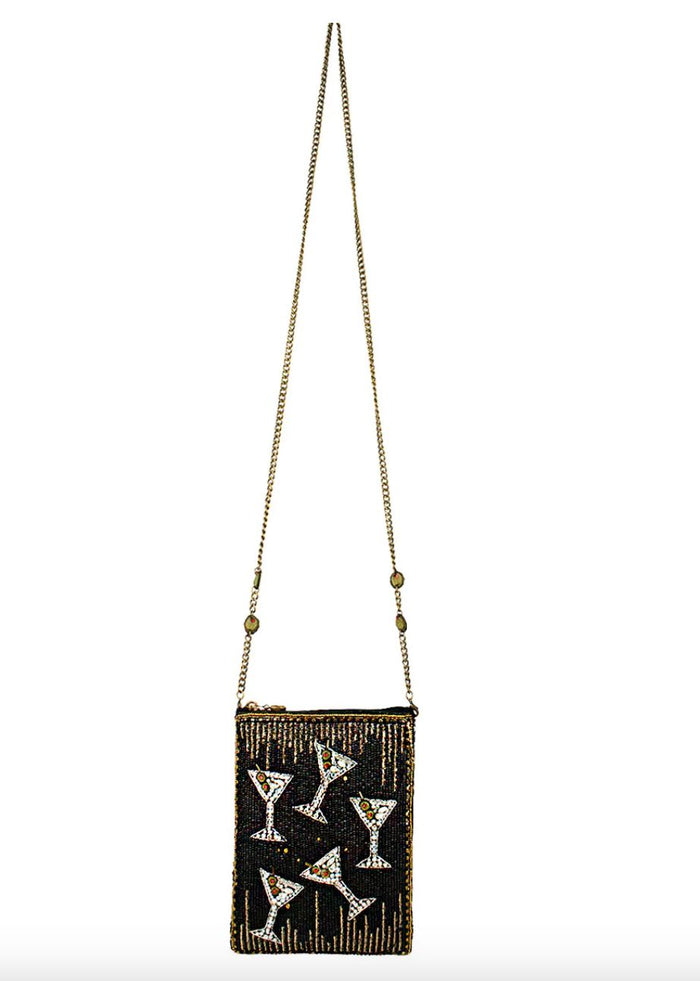 Sip Happens Beaded Crossbody Phone Bag - MFS002562