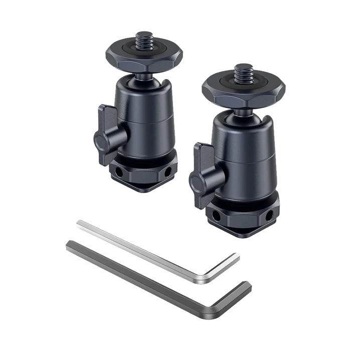 SmallRig 2948B Mini Ball-Head Mounting Support with Removable Cold Shoe (2-Pack)