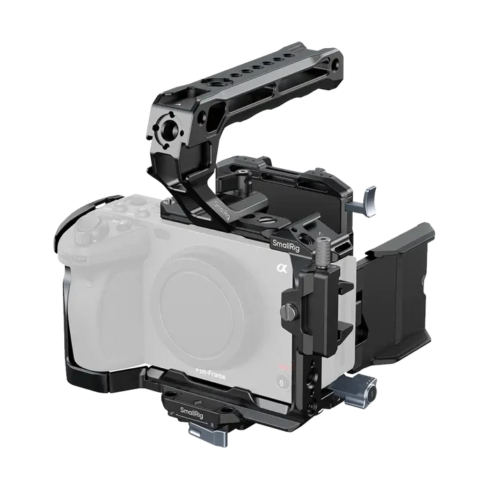 SmallRig 5823 Camera Cage Kit with V-Lock Battery Plate and Top Handle for Sony FX30/FX3
