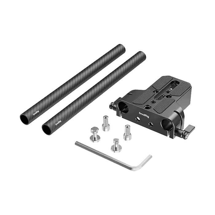 SmallRig Bottom Mount Plate with Dual 15mm Rod Clamp