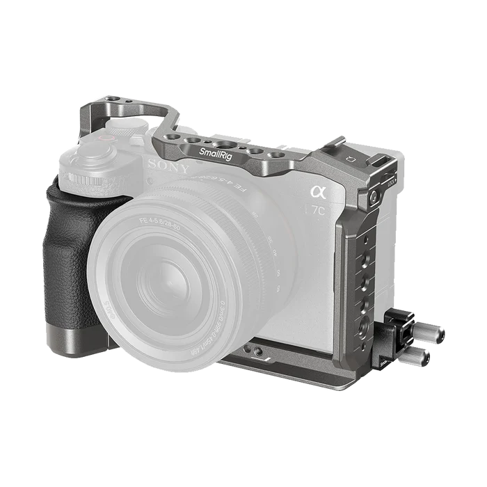 SmallRig HawkLock Quick Release Cage Kit with Silicone Handle for Sony a7C II and a7CR