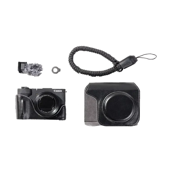 SmallRig Leather Case Kit for Canon PowerShot V1 (Black)