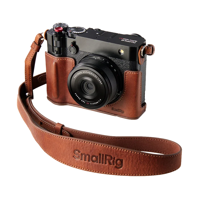 SmallRig Leather Half Case Kit for Fujifilm GFX100RF (Brown)