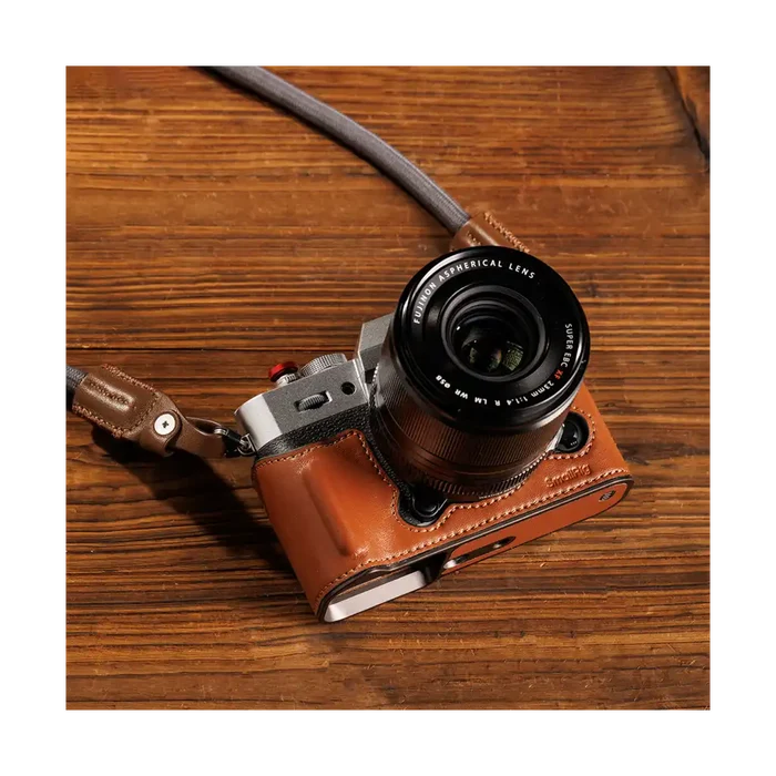 SmallRig Leather Half Case Kit for Fujifilm X-T30, II and III (Brown)