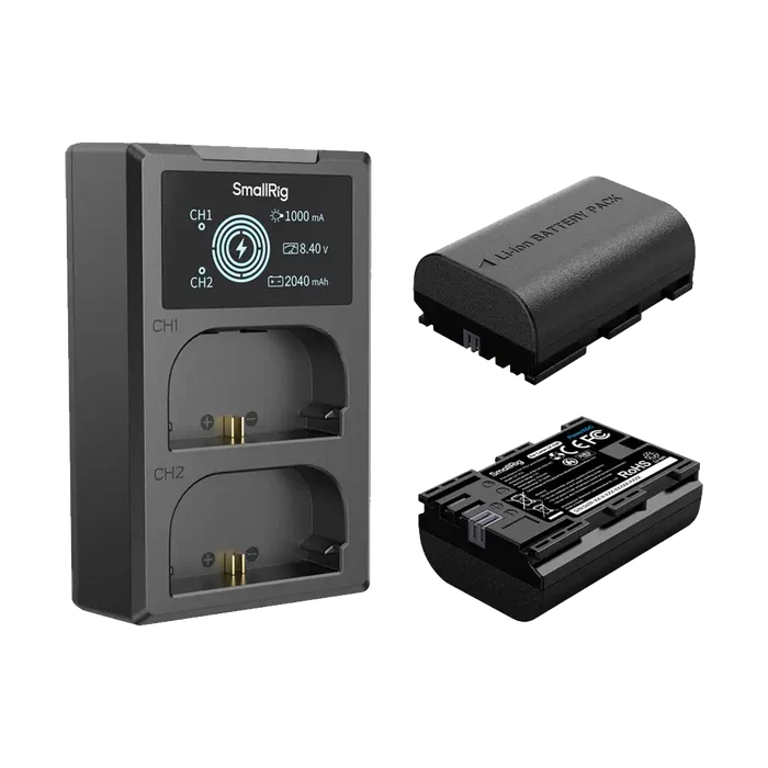 SmallRig LP-E6P 2-Battery Kit with Dual Charger