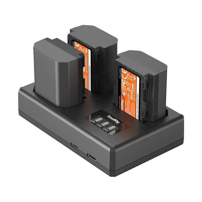 SmallRig NP-FZ100 Kit with 3 Batteries and Portable 3-Bay Charger