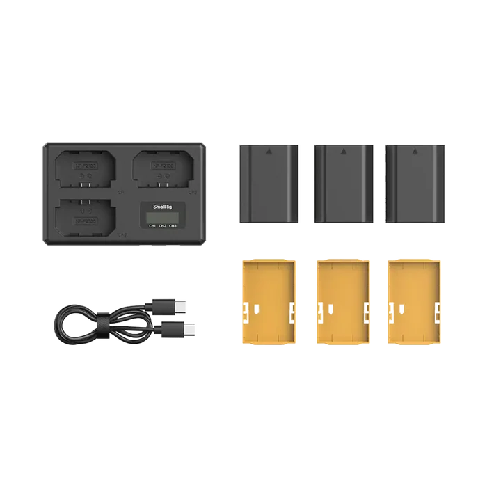 SmallRig NP-FZ100 Kit with 3 Batteries and Portable 3-Bay Charger