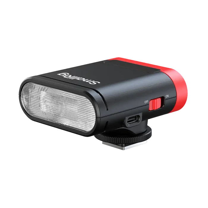 SmallRig RS20 Mini Speedlite Flash (Black and Red)