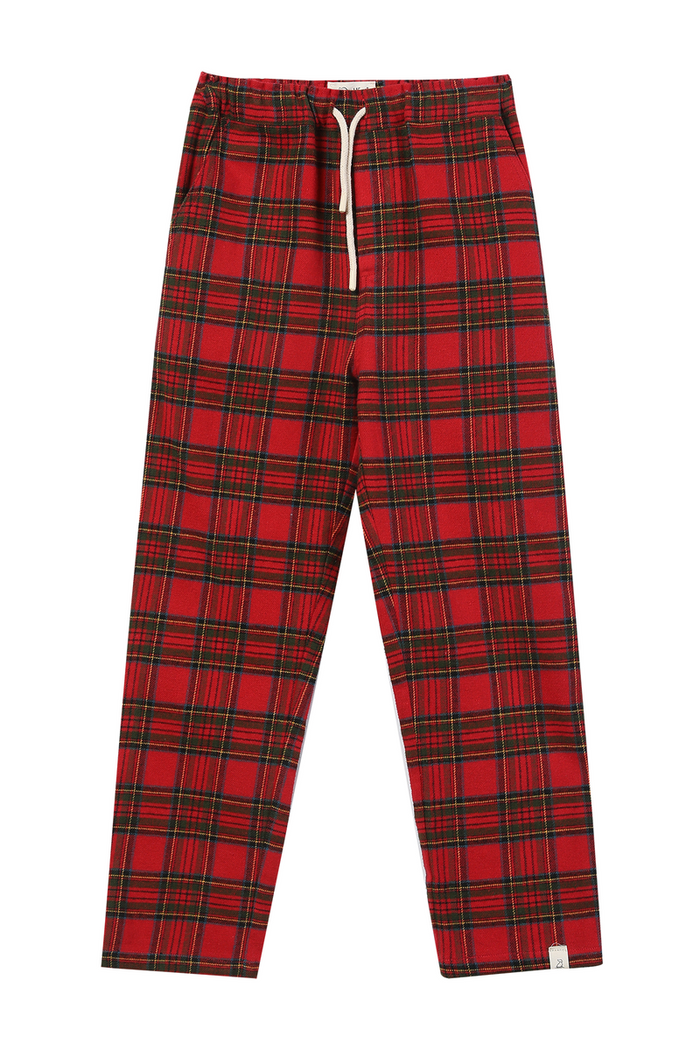 Red plaid pants