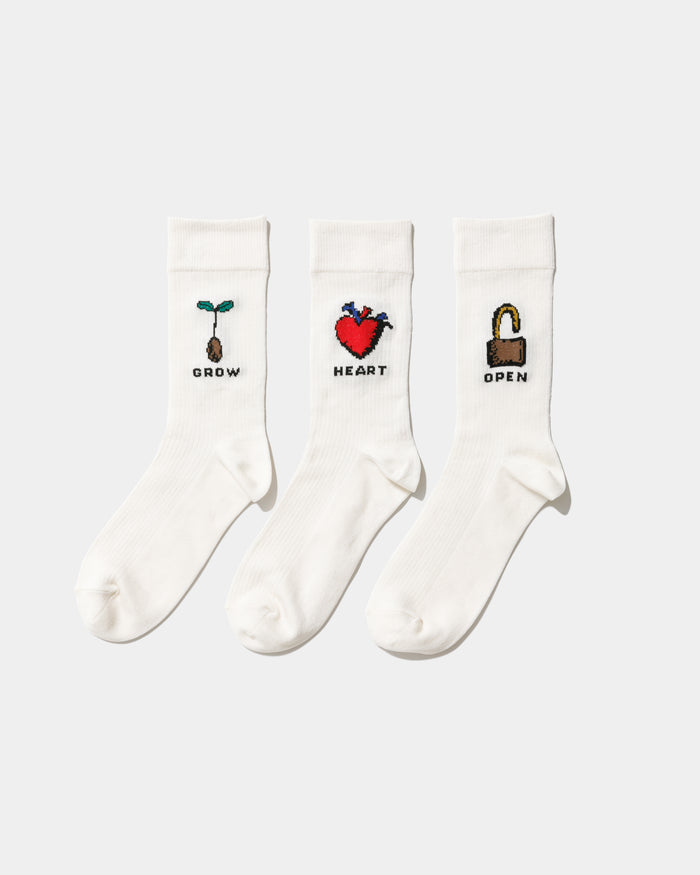 sock a trois HEART