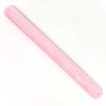 Petal Pink Sock Sizing Ruler flat on a white background showing the full length with Twice Sheared Sheep branding, Kids, Women, and Men size sections, and US Shoe Size markings