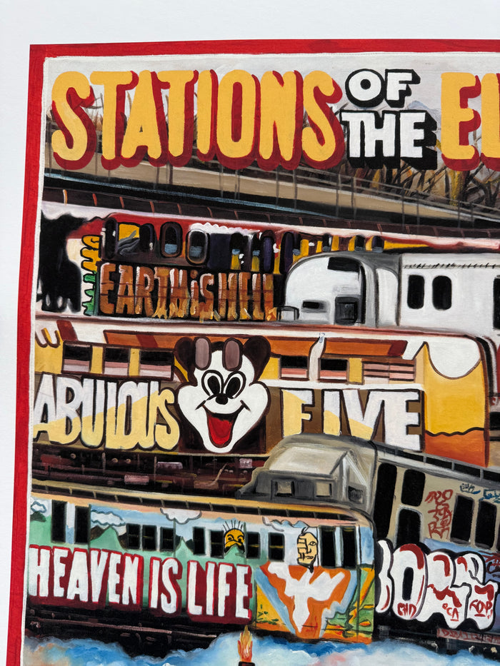 Stations of the Elevated - Limited Edition Archival Giclée Print from Static Medium by Farkira