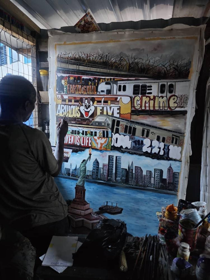 Stations of the Elevated - Limited Edition Archival Giclée Print from Static Medium by Farkira