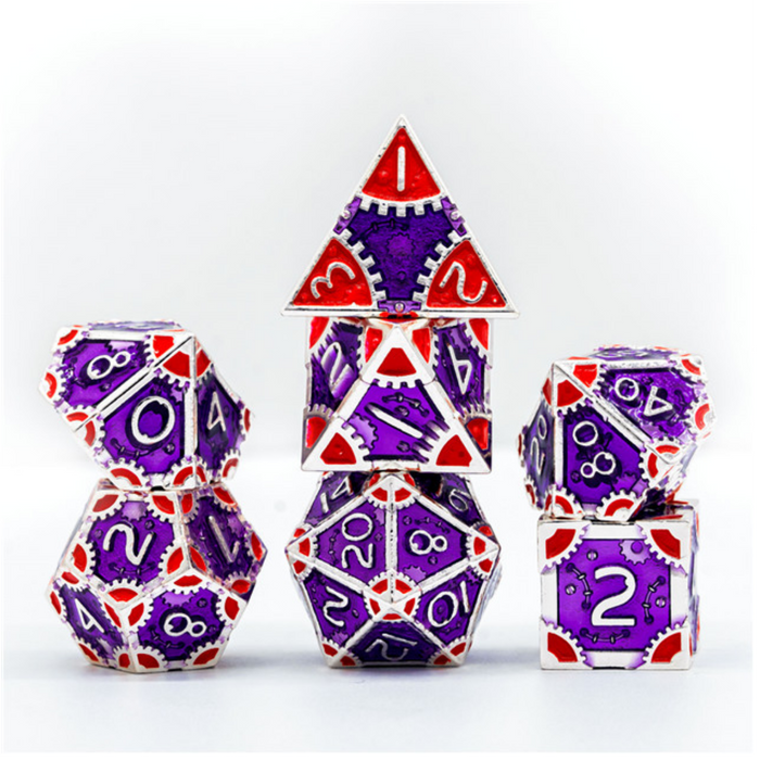 SteamPunk Empress Robes Metal RPG Dice Set