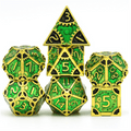 SteamPunk Wild Ivy Metal RPG Dice Set