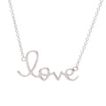 silver love necklace